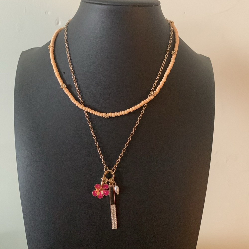 Isaac Mizrahi New York 2 Piece Necklace Set